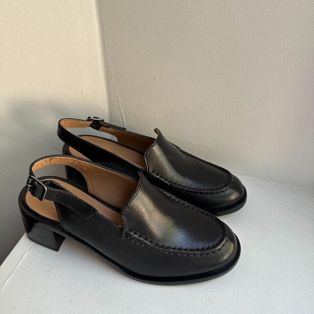 Madewell Sling Back Heeled Loafers